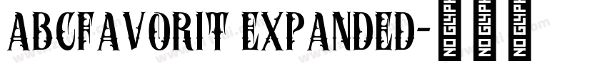 abcfavorit expanded字体转换